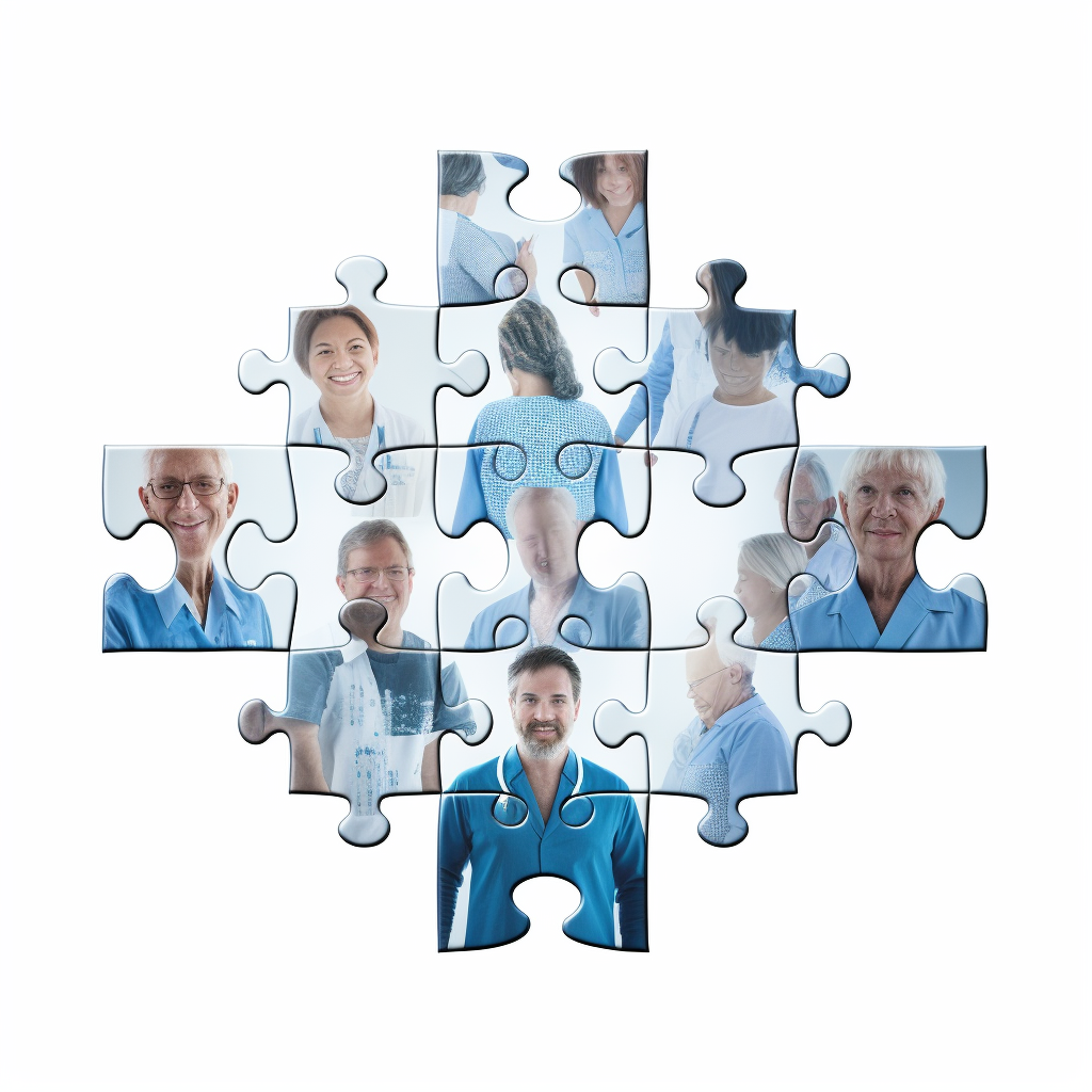 puzzle de personnes pour le propensity score matching