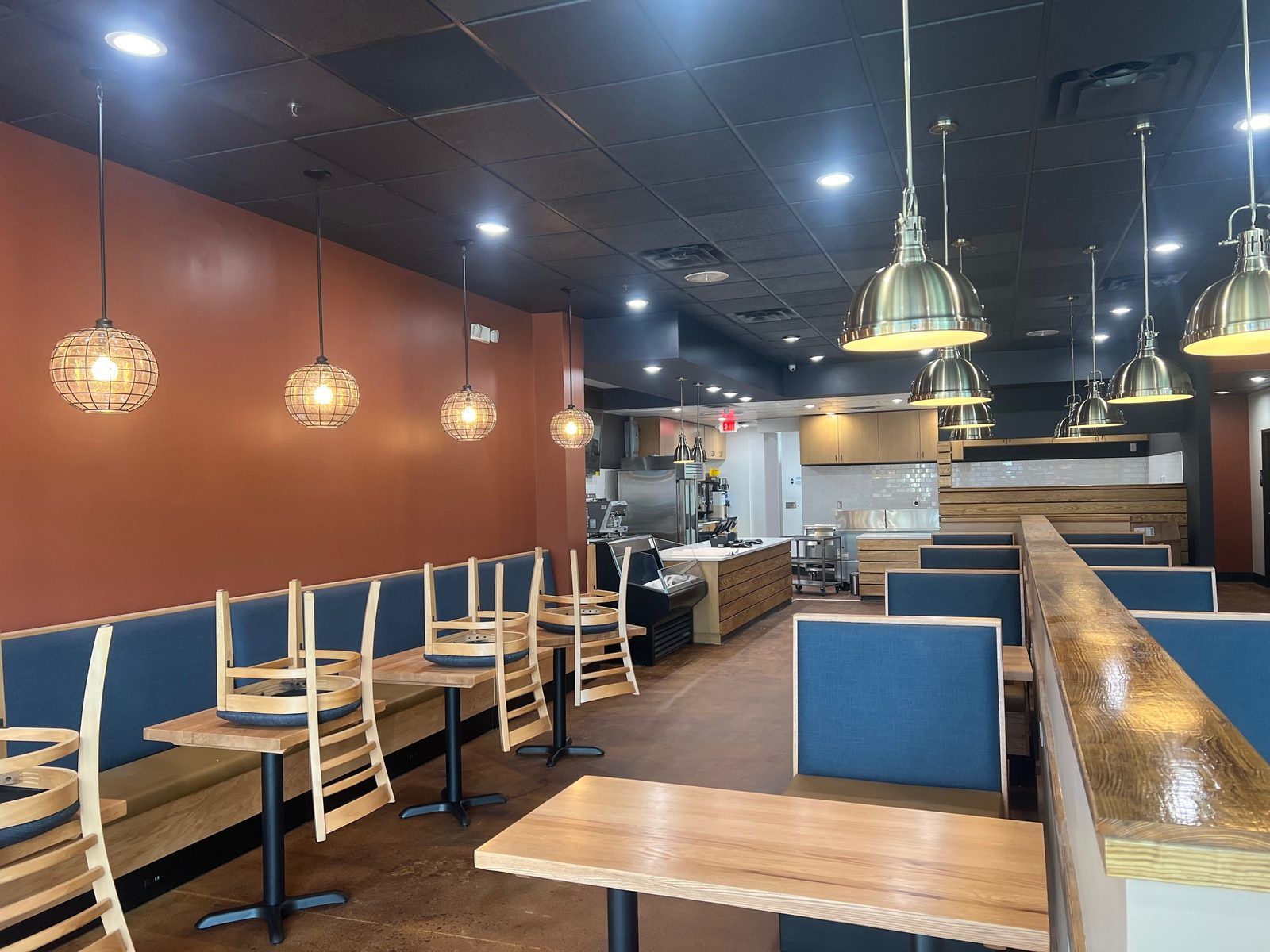 Restaurant front-of-house buildout during remodel in Atlanta, GA