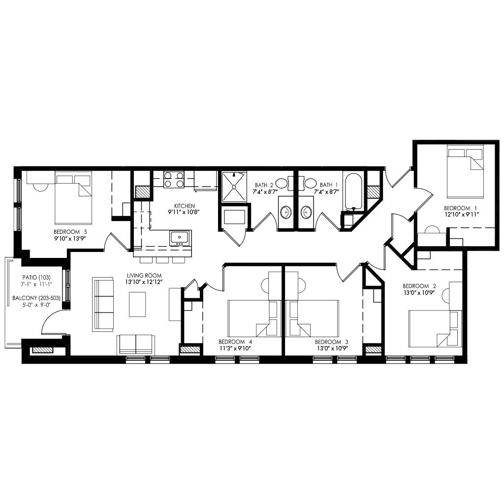 Waterfront | Apartment Style C