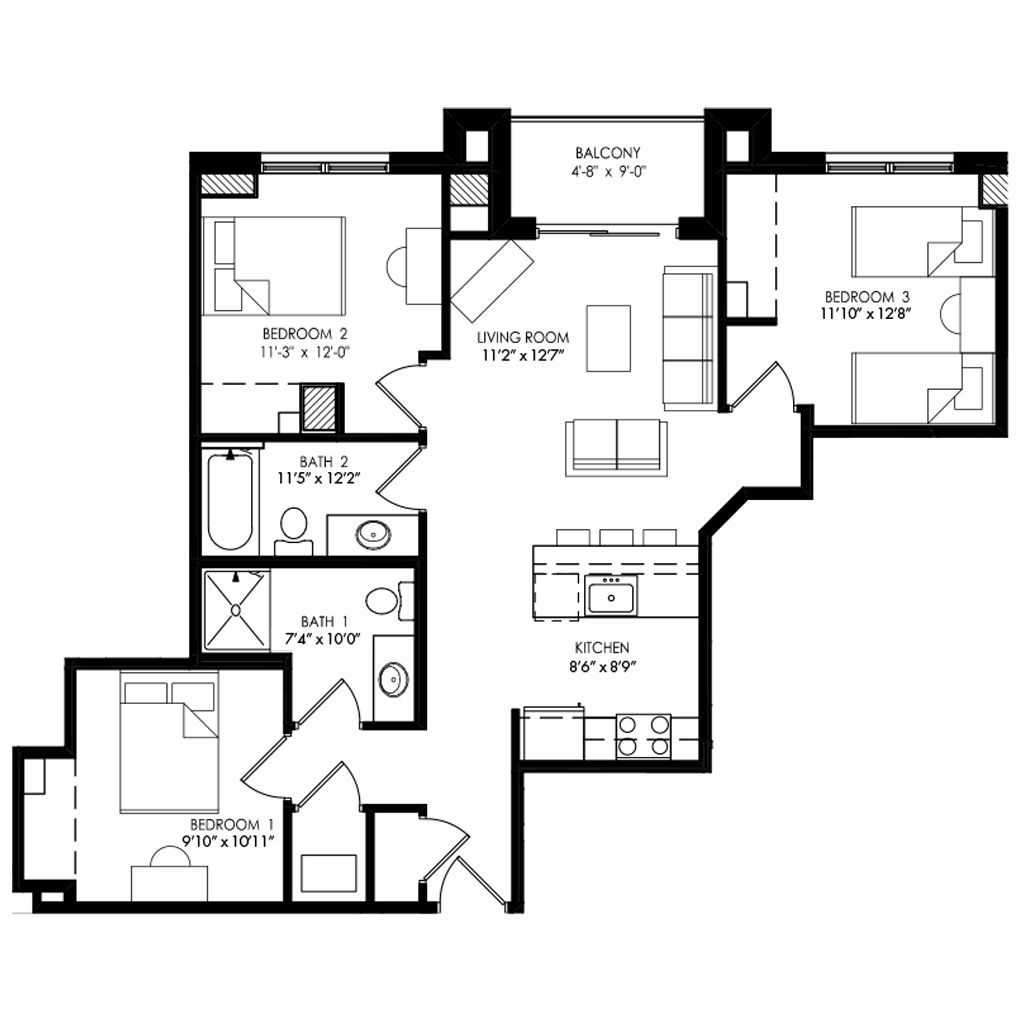 Waterfront | Apartment Style H