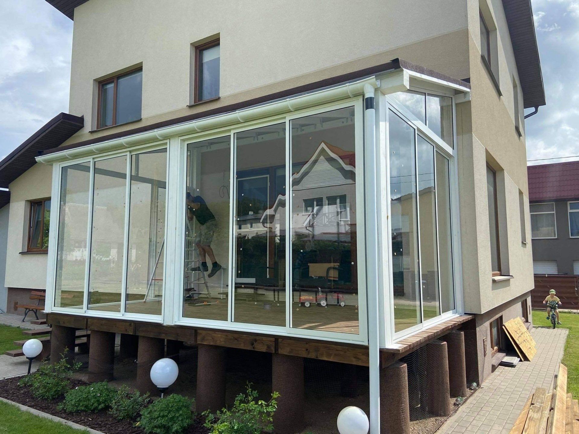 Verandų stiklinimas