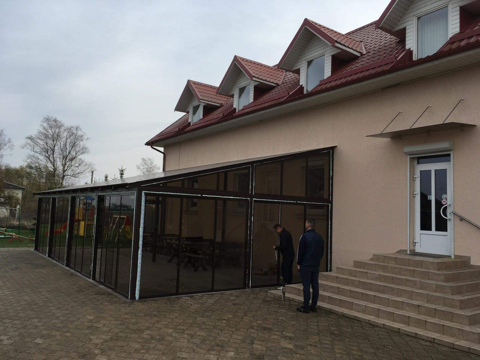 aliuminės terasos, stoginės