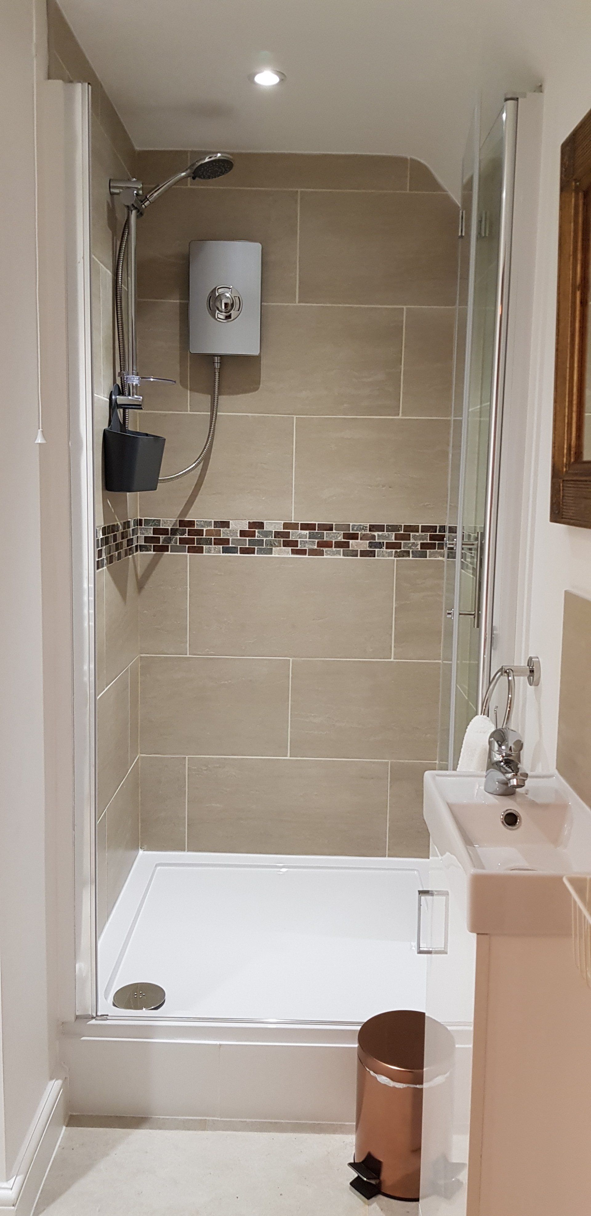 Shower and bathroom