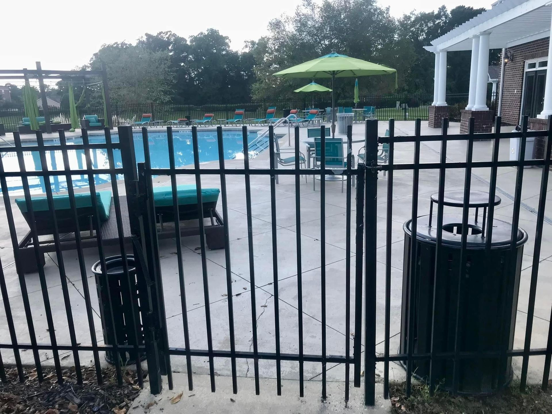 pool gate and fence