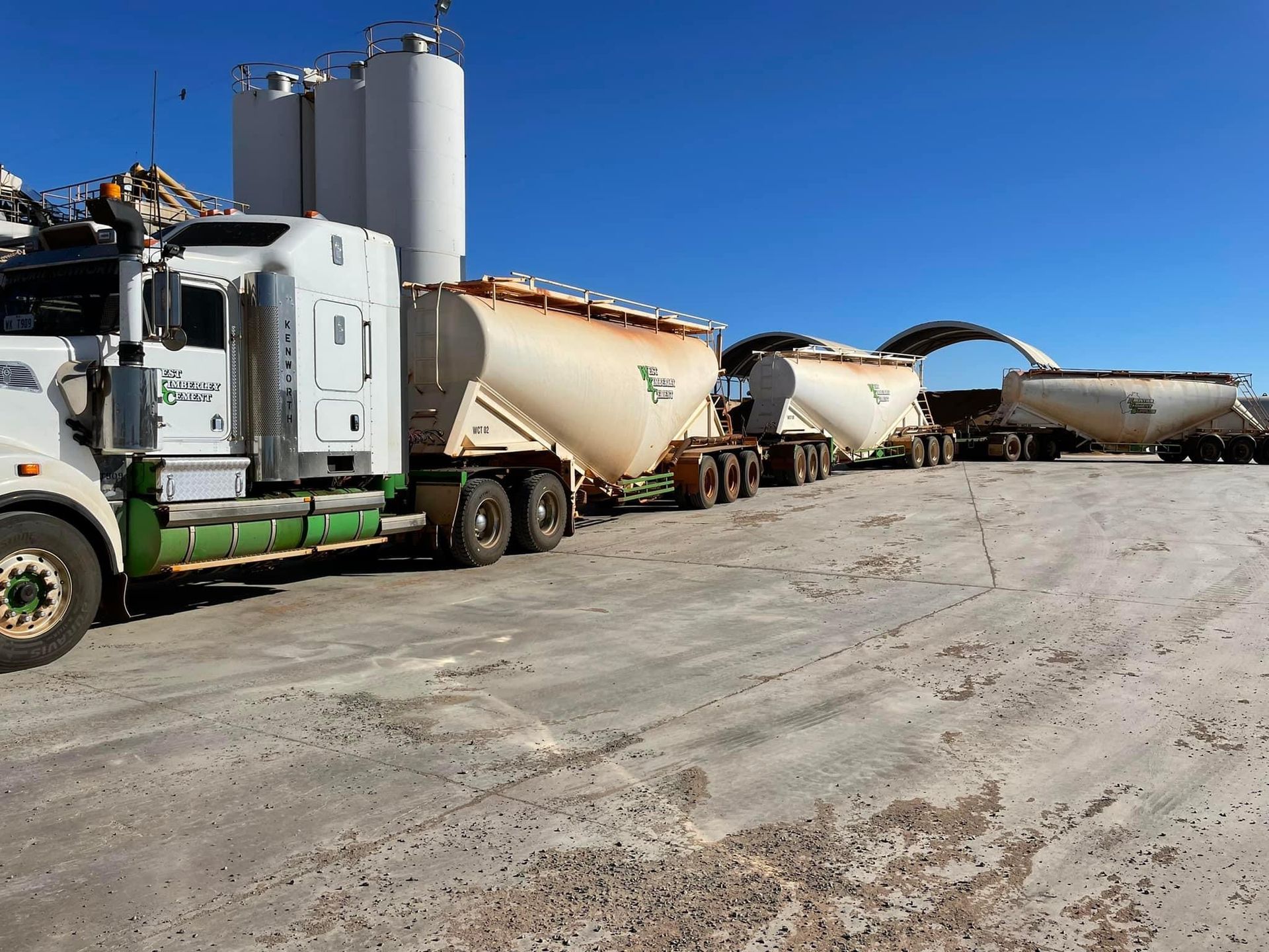A Big Truck Hauling Cement — Frontier Cement Supplies In East Arm, NT