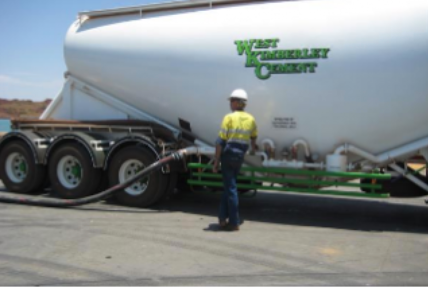 A Group Of Construction Workers Are Leveling A Concrete Floor With A Level — Frontier Cement Supplies In East Arm, NT