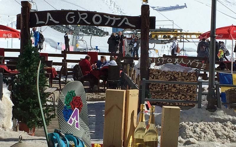 Restaurant on the ski slopes