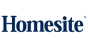 Homesite logo in dark blue serif text on a white background
