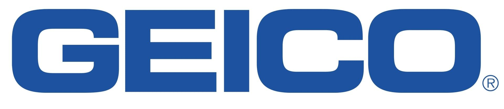 GEICO logo in blue text on a white background