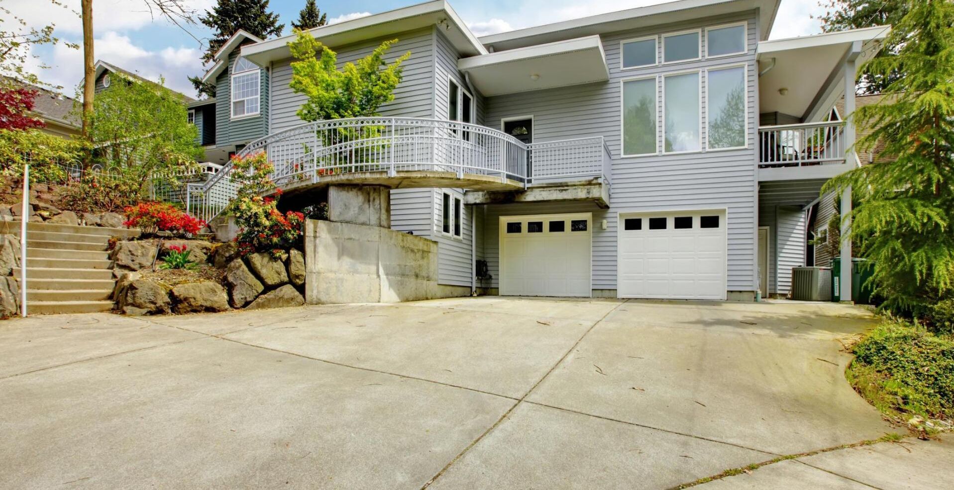 stamped concrete driveway