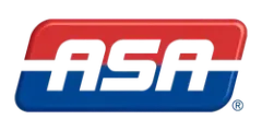 ASA logo in red, white, and blue with a rounded rectangular badge