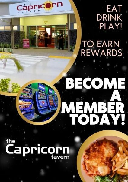 Advertisement for the Capricorn Tavern — Capricorn Tavern in Taranganba, QLD