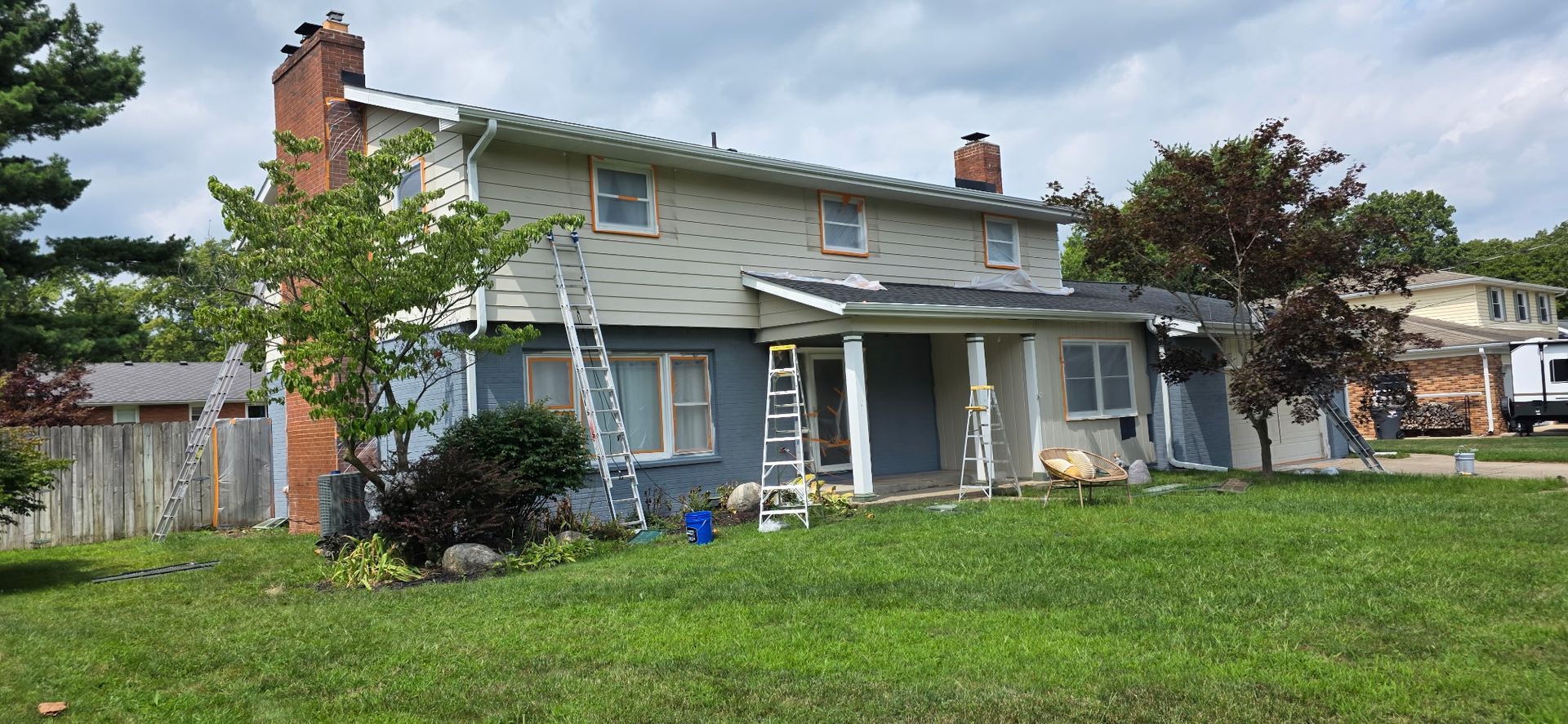 Exterior Residential Painting Project Before Picture
