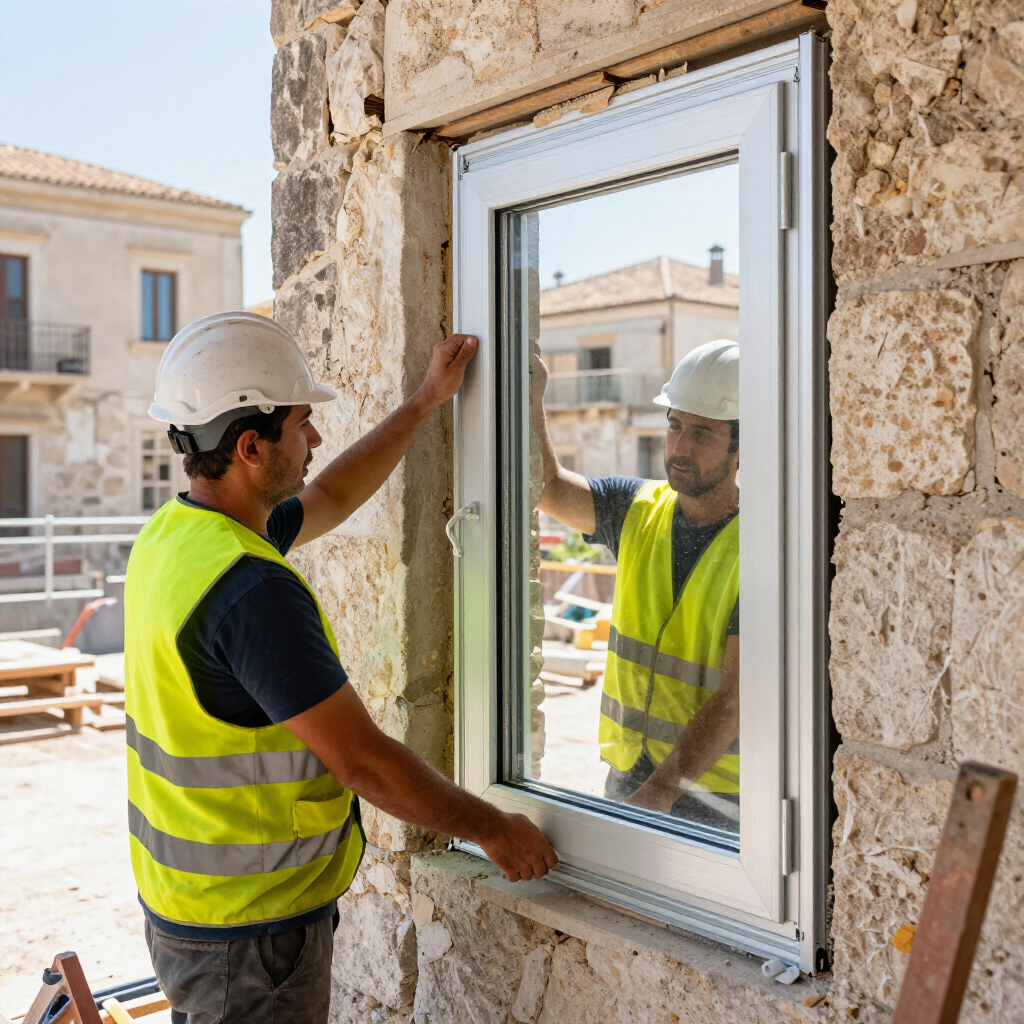 Installazione serramenti in alluminio taglio termico