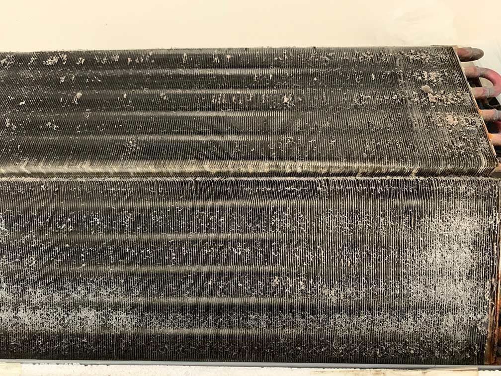 Evaporator coil - Before cleaning