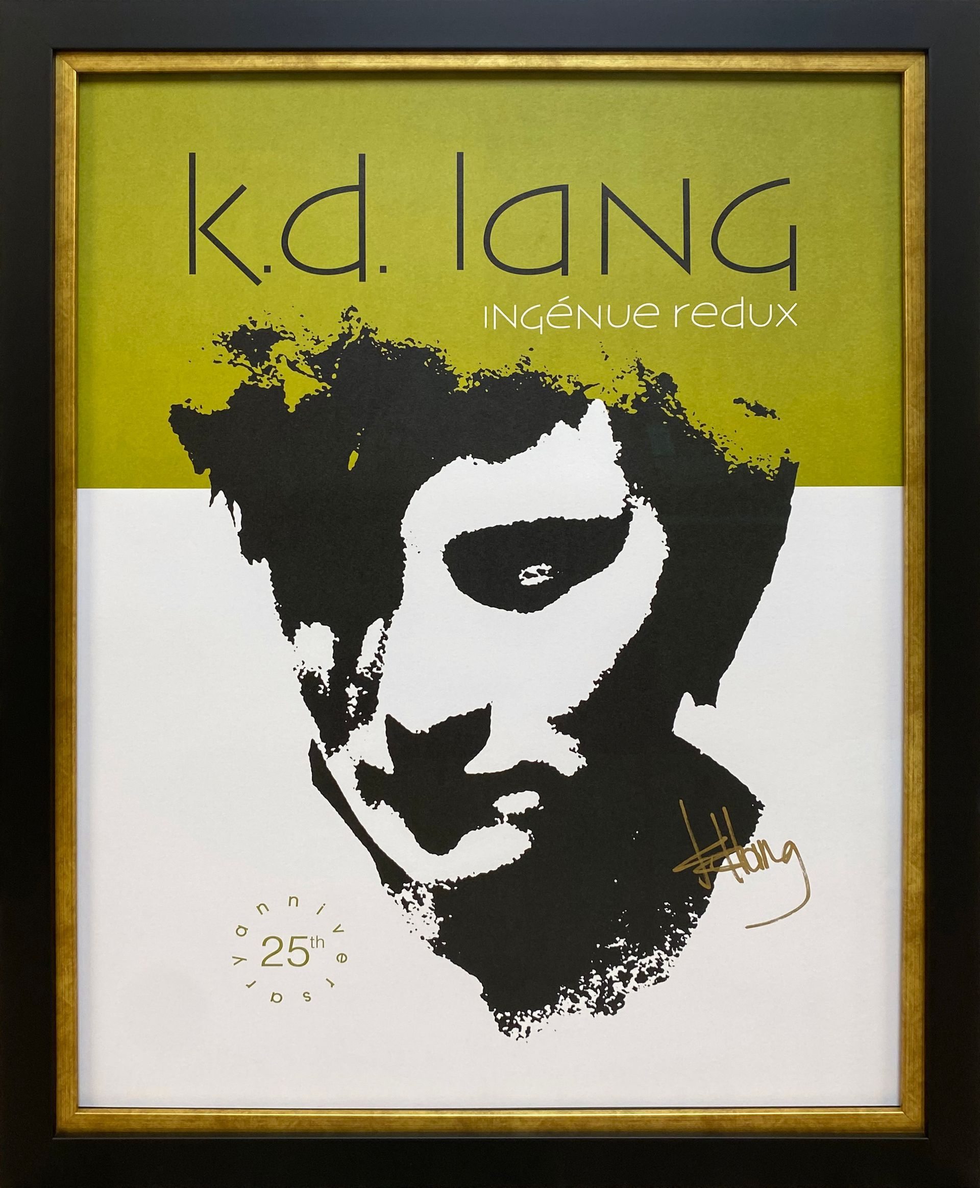 k.d lang poster framed