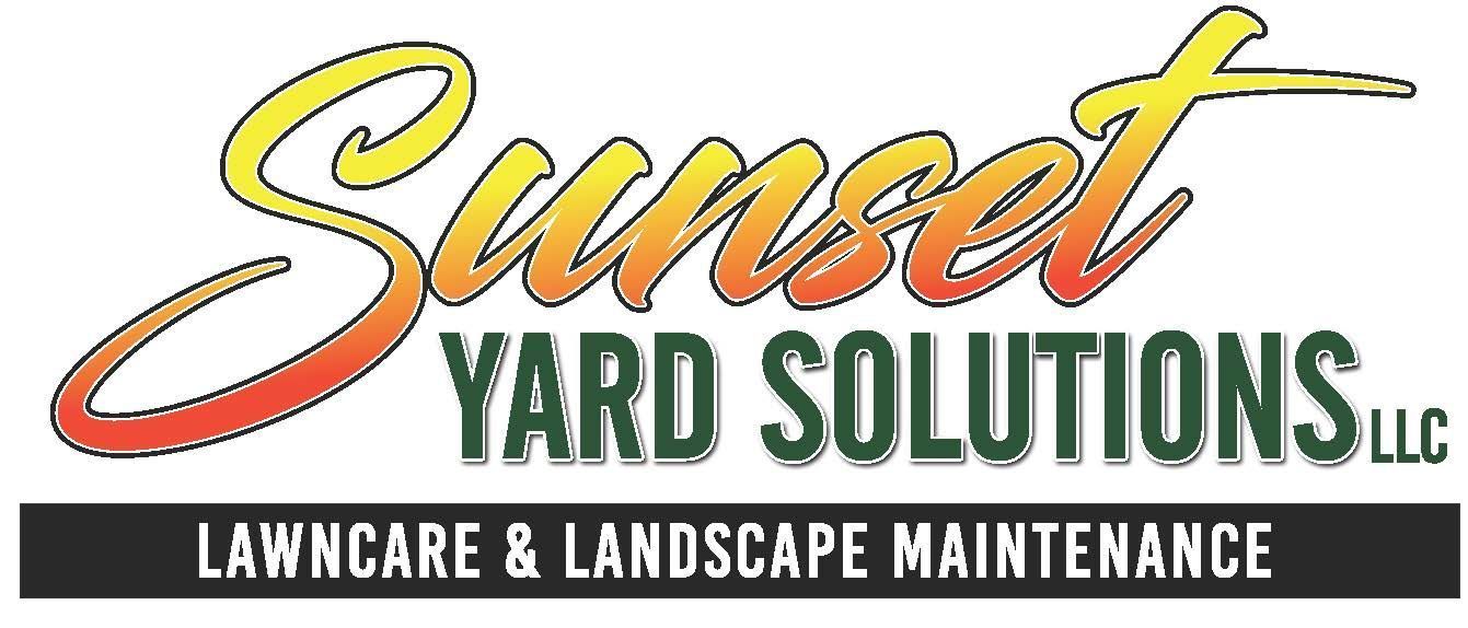 Logo for Sunset Yard Solutions, a lawncare and landscape maintenance service.