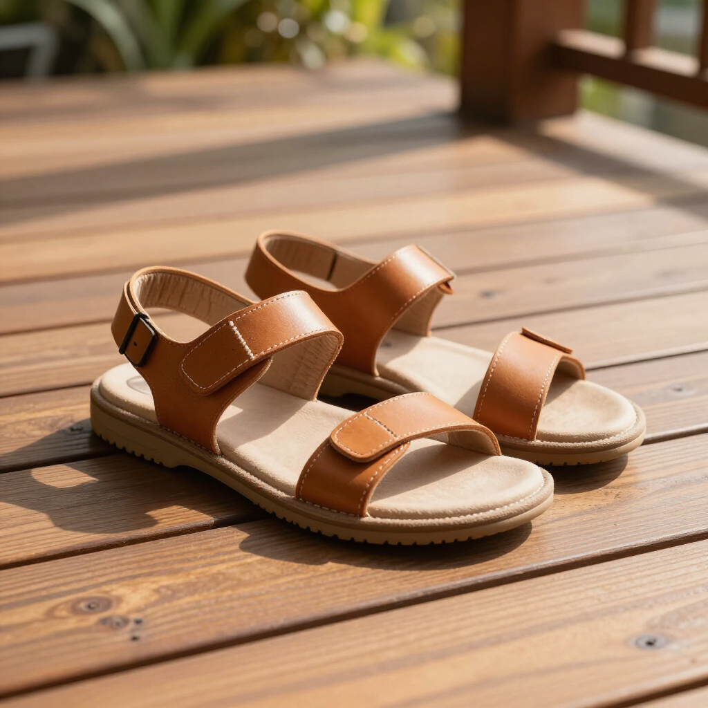 Supportive summer footwear
