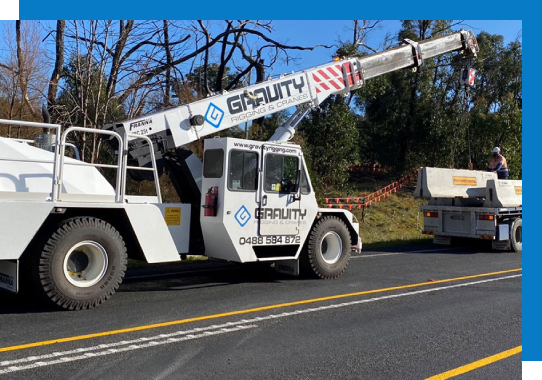 White Crane Truck