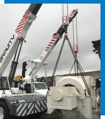White Crane Truck