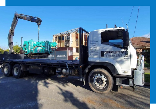 White Crane Truck
