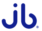 Logo azul da JB Comércio Global, lda.