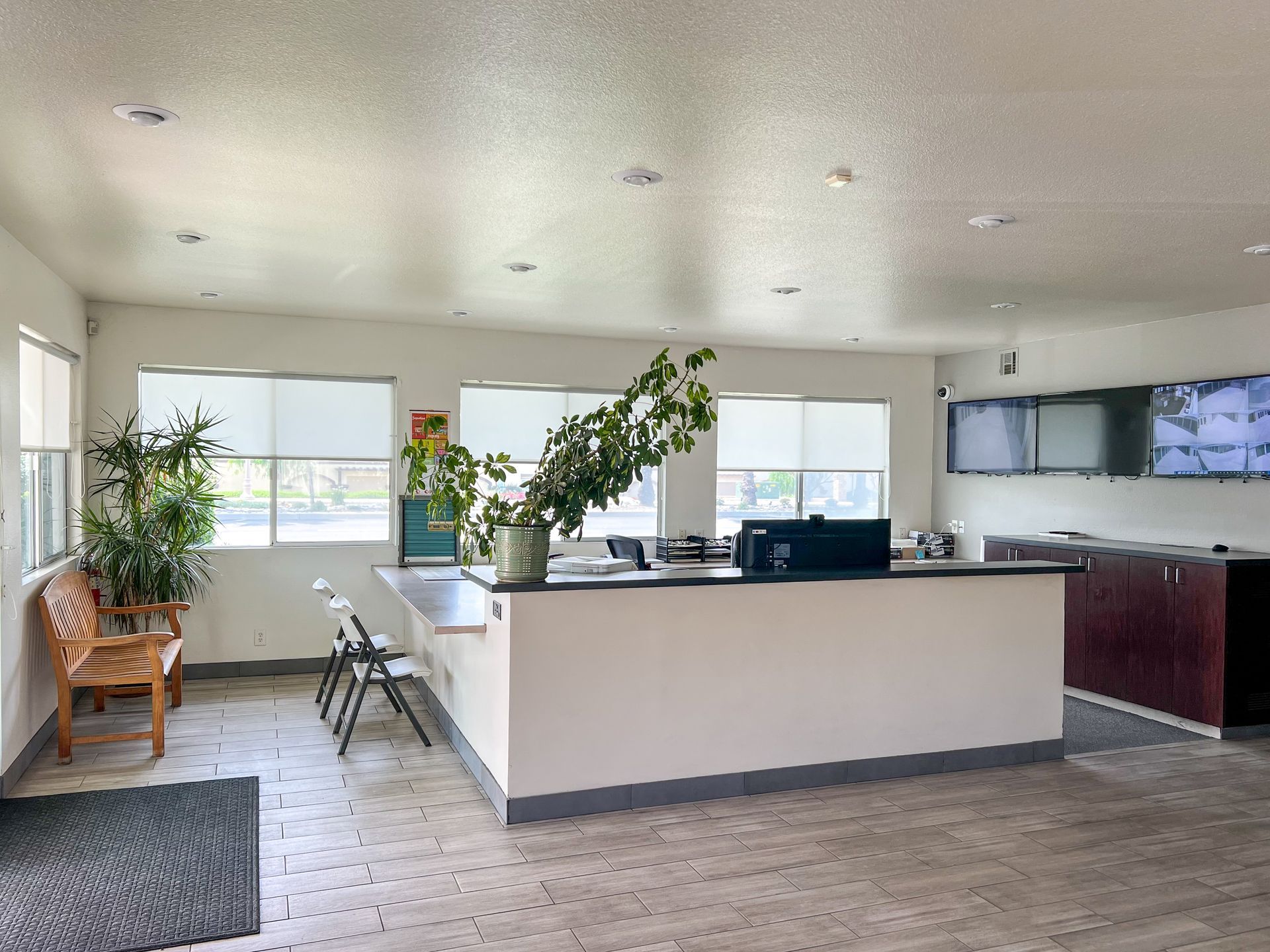 Indoor view of office at All American Storage