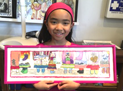 Canvastone's Student with art project 20