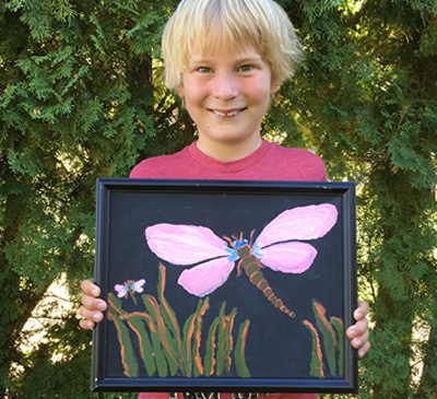 Canvastone's Student with art project 7