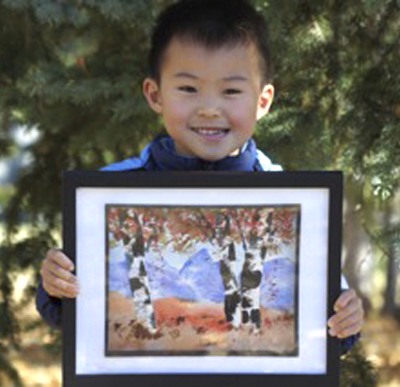 Canvastone's Student with art project 5