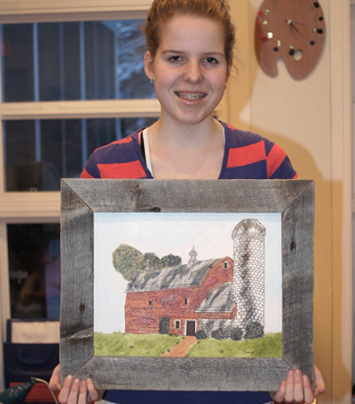 Canvastone's Student with art project 26