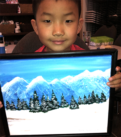 Canvastone's Student with art project 23