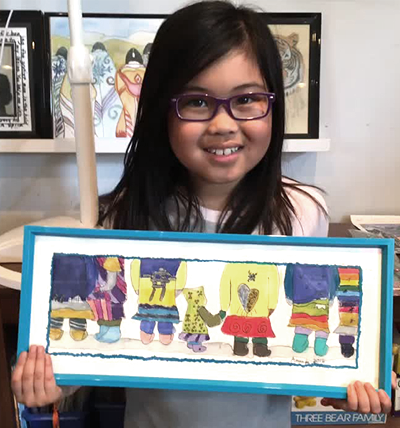 Canvastone's Student with art project 4
