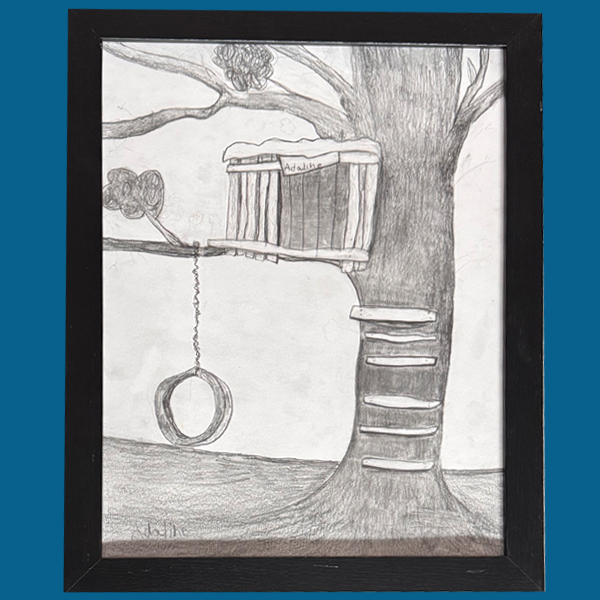 Pencil Drawing Tree house