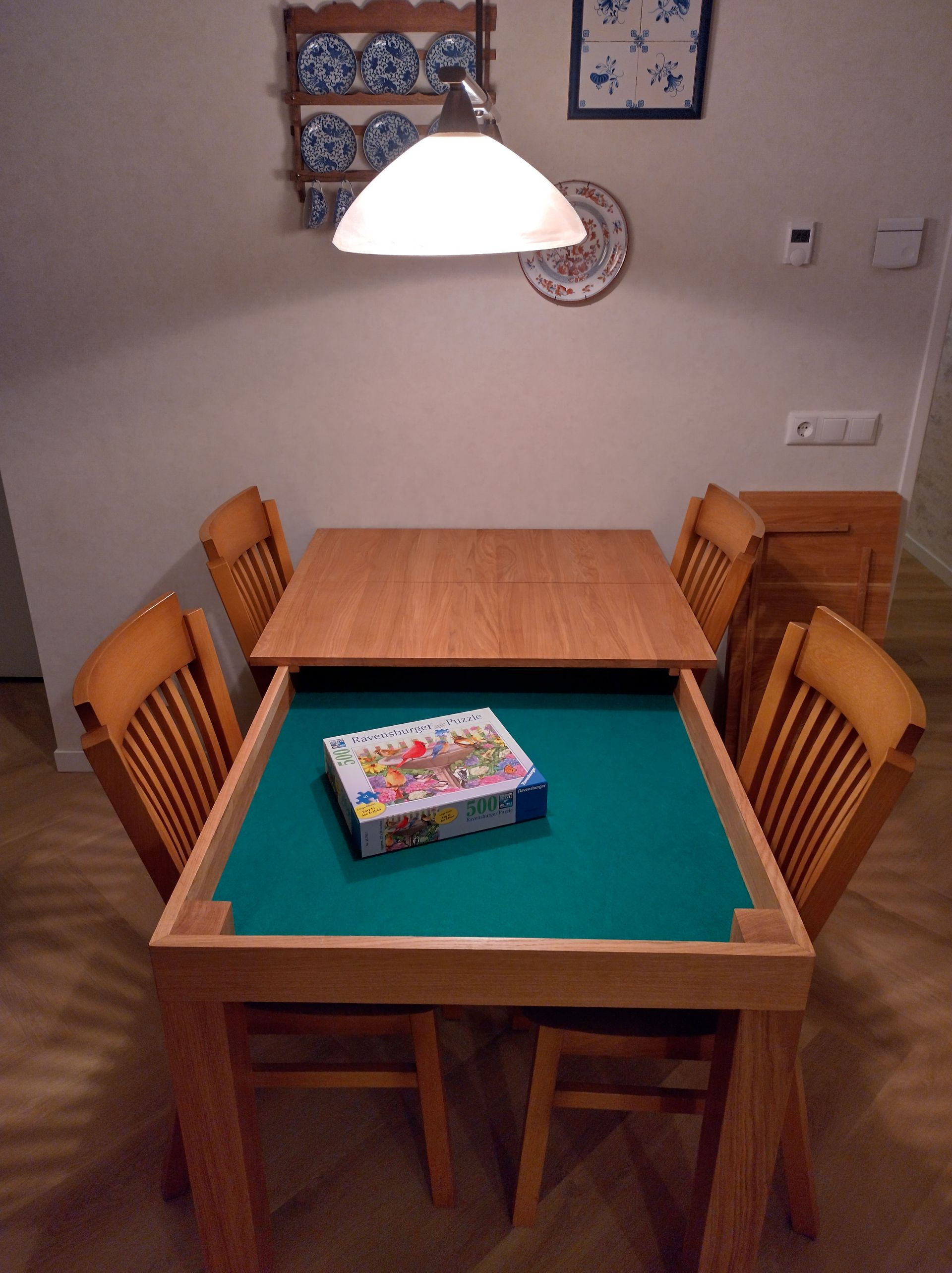 Eikenhouten Puzzeltafel