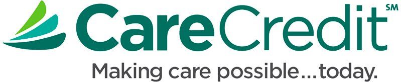 CareCredit logo with green leaves icon and tagline 