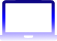 Laptop with a white screen, outlined in blue.