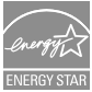 an energy star logo with a white star on a gray background .