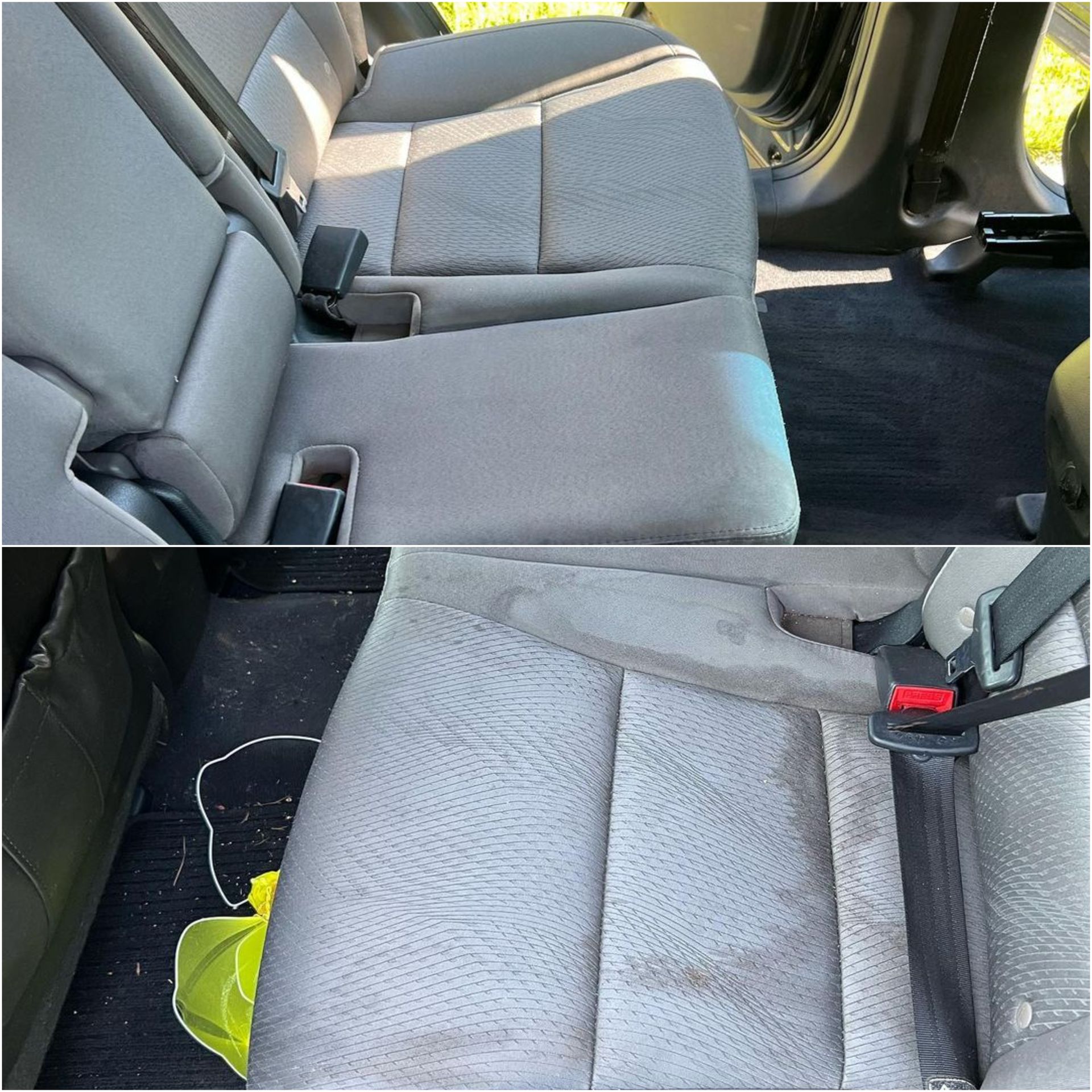 Click to see more Before and after car deep interior shampoo cleaning