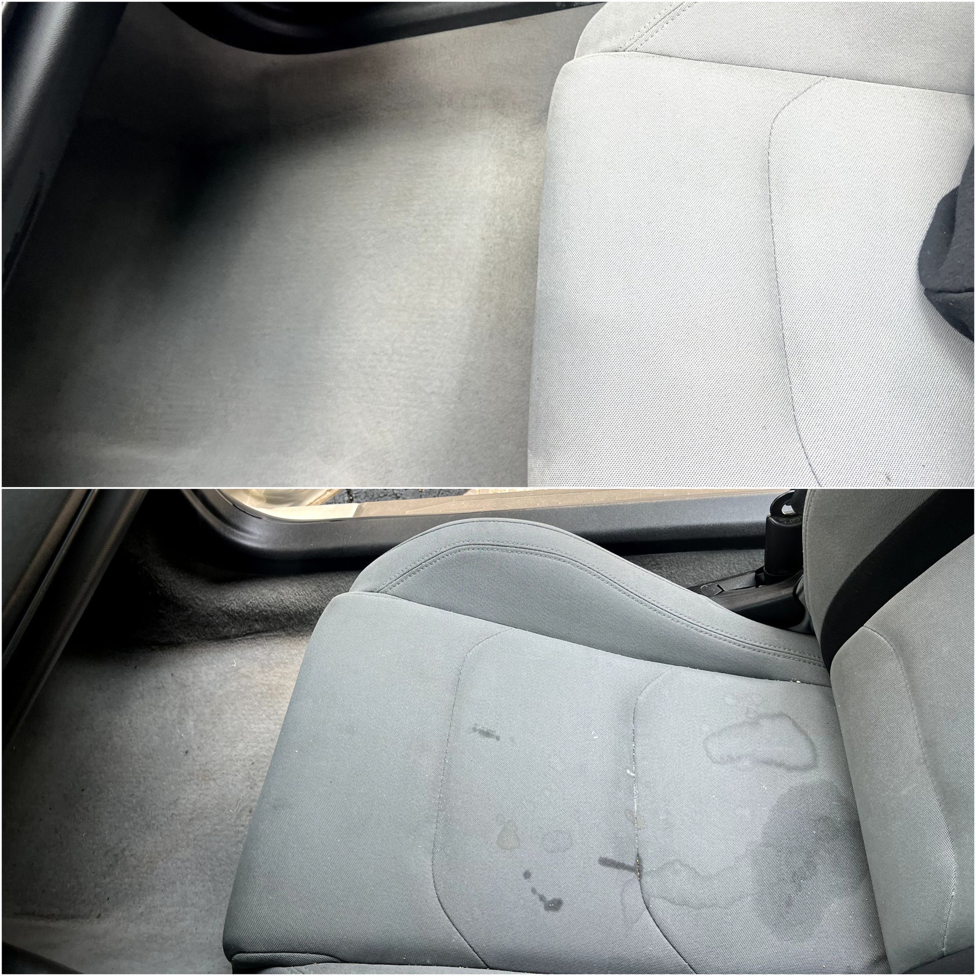 Click to see more Result of Interior Shampoo Cleaning before and after