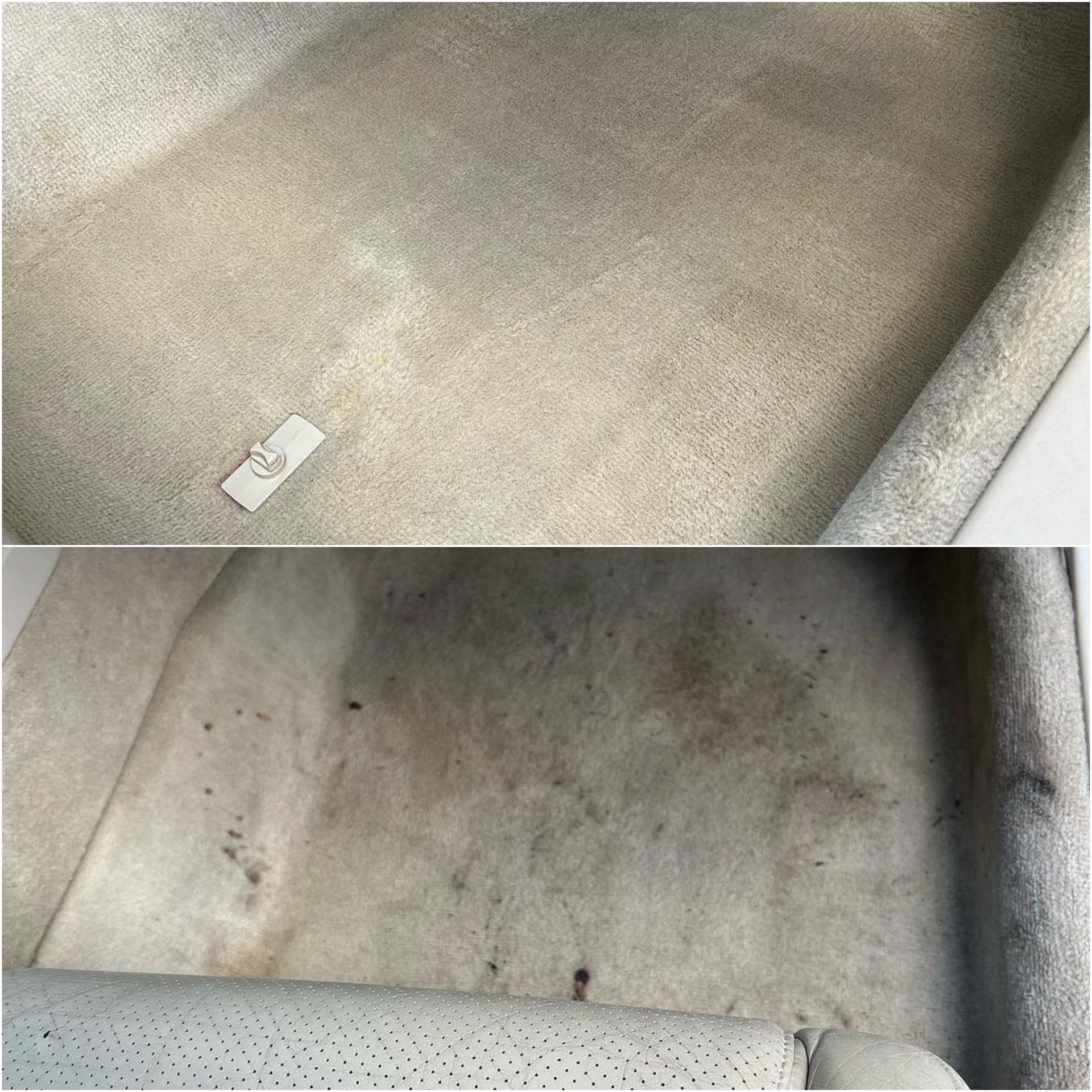 Click to see more Result of Interior Shampoo Cleaning before and after