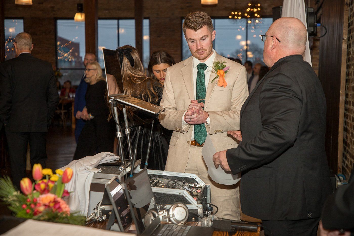Your wedding reception deserves a DJ who listens. Aaron speaks with a member of the wedding party.