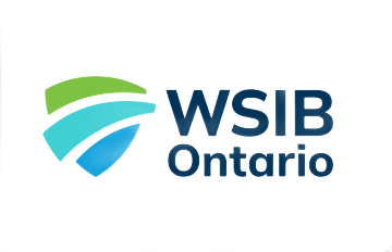 WSIB Ontario logo with blue and green swoosh icon and navy text