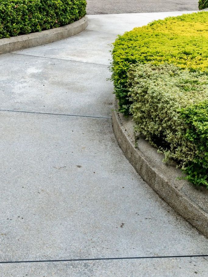 concrete walkway