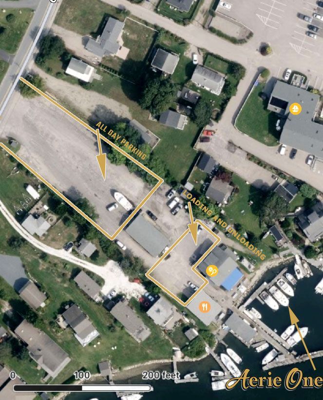 Directions to your charter boat Aerie One
