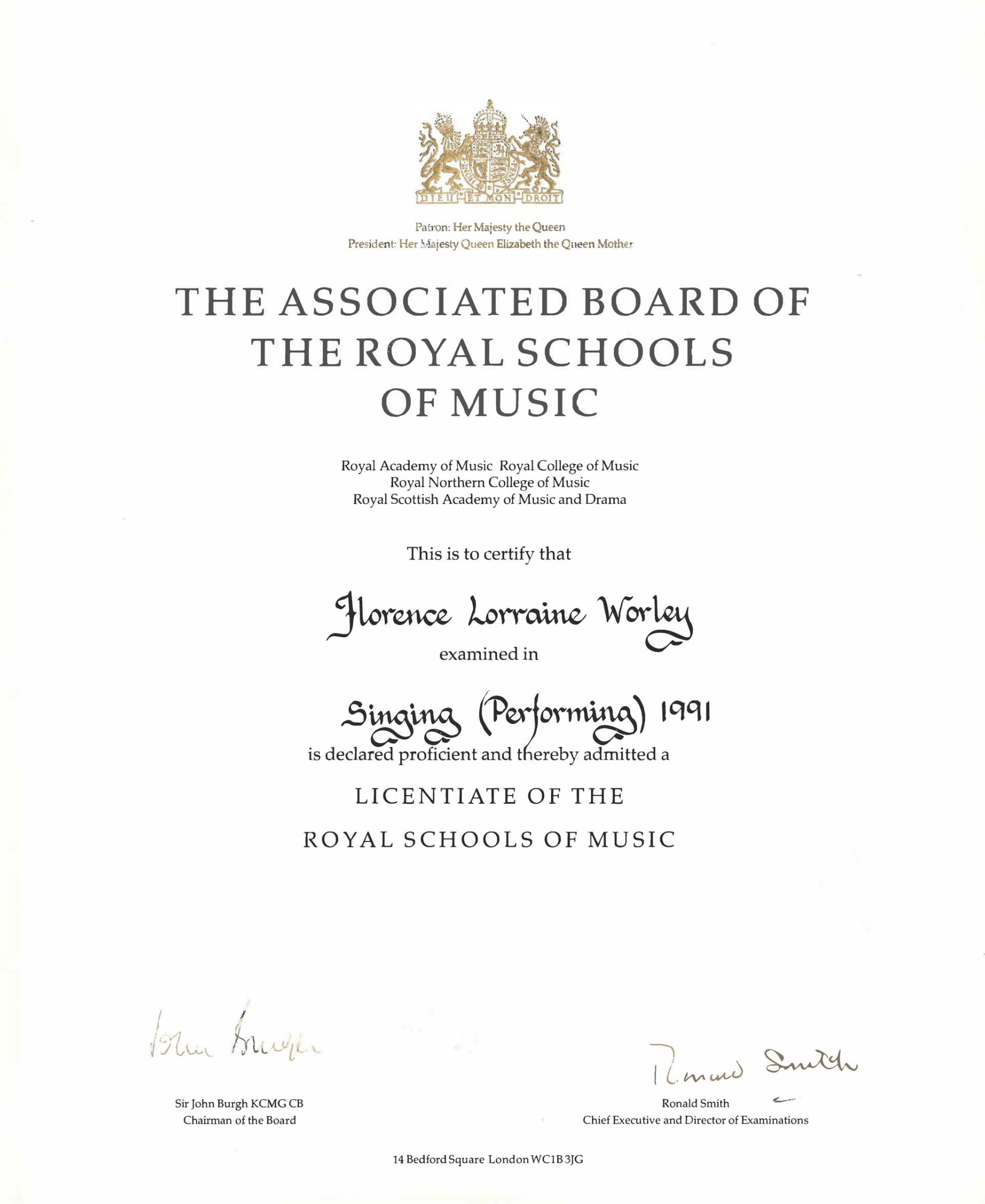 Certificate 1