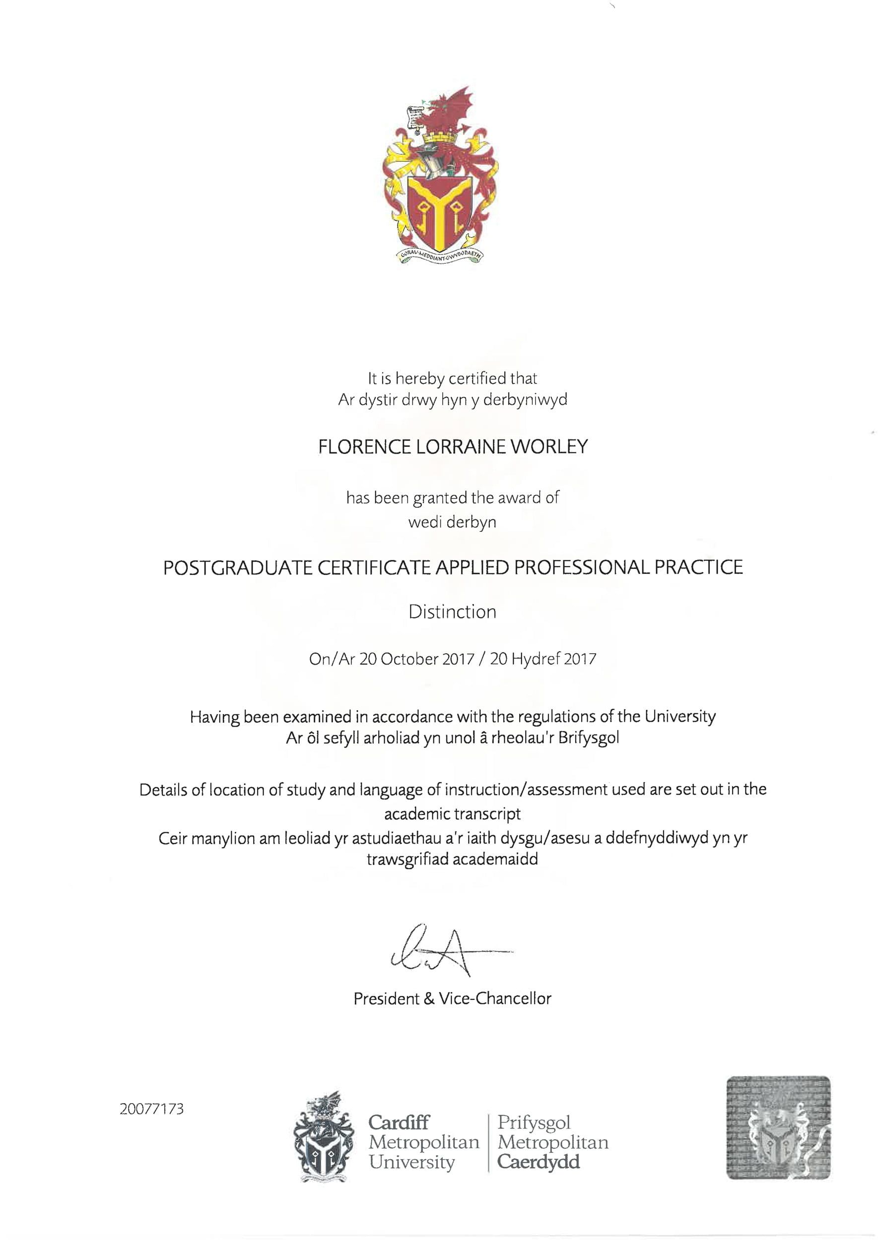 Certificate 2