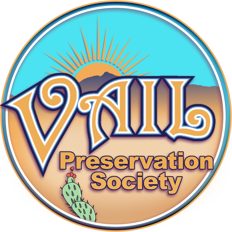 A logo for the vail preservation society