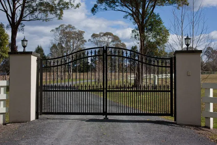 Driveway gate installation