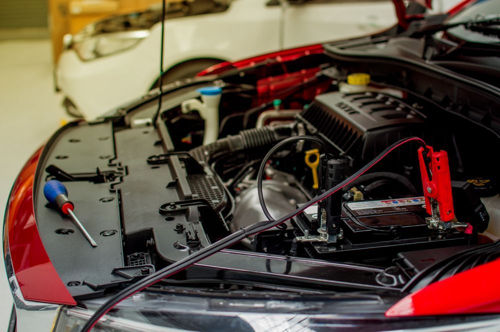 The Engine Of A Car Is Being Worked On In A Garage — Gillies Enterprises Pty Ltd In Narrabri, NSW
